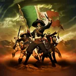 1:1_aspect_ratio emiliano_zapata flag gun handgun hat latin_america mexican_revolution mexico revolution rifle sombrero weapon // 1000x1000 // 186KB