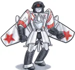 aircraft airplane autobot fagot fighter jet living_machine mig-15 mikoyan-gurevich original_character red_star robot soviet_air_forces soviet_union star transformers ushanka // 600x562 // 80KB