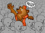 anthro bear fez furry hammer_and_sickle help npc red_star star wojak // 1072x791 // 484KB