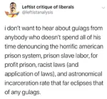 gulag meta:screencap prison racism site:twitter tweet united_states // 1100x1016 // 114KB