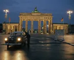 1961 berlin brandenburg_gate car german_democratic_republic german_text germany lights meta:photo night sign // 3347x2720 // 1.2MB