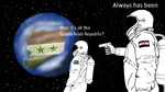 arab astronaut baathism earth gun handgun pistol planet space syria weapon west_asia // 1334x750 // 96KB