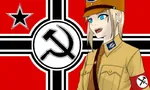 anime armband black_star blonde_hair blue_eyes hammer_and_sickle national_bolshevism star strasserism uniform // 800x480 // 67KB