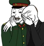 joseph_stalin laugh laughing_girls reaction_image soviet_union vladimir_lenin wojak // 500x513 // 119KB