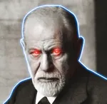 glowing_eyes laser psychology reaction_image sigmund_freud // 980x952 // 445KB