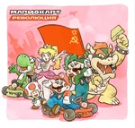 amber_eyes anthro black_hair blonde_hair blue_eyes bowser cap cart flag game ginger_hair hammer hat kart luigi mario mario_kart meta:highres meta:translation_request monarchism mushroom plumber princess princess_peach red_flag revolution russian_text scalie tool video_game yoshi // 1626x1547 // 1.9MB