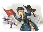 anime female girls_frontline gun red_army soldier soviet_union war weapon world_war_ii // 3543x2588 // 3.1MB