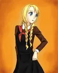 anime blonde_hair blue_eyes pioneer scarf soviet_union // 800x1000 // 105KB