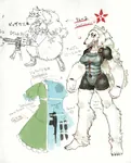 anime anthro armor artist:hideki_kaneda borzoi breasts brown_eyes canine dog dshk-38 furry il-2 ilyushin large_breasts machine_gun red_star scar soviet_air_forces star weapon // 1304x1617 // 1.9MB