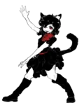 artist:transient_durkha black_hair catgirl character:alunya meta:transparent_background red_eyes site:leftypol template // 1098x1371 // 258KB