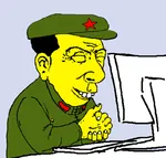 china computer happy_merchant hat maoism red_star star uniform // 800x764 // 208KB