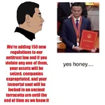 bourgeoisie capitalism chad china corporation jack_ma xi_jinping yes_chad yes_honey // 720x720 // 321KB