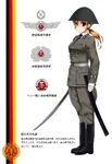 anime blonde_hair german_democratic_republic germany helmet medal nationale_volksarmee soldier sword uniform weapon // 705x1024 // 319KB