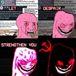 1:1_aspect_ratio angry capitalism dark_wojak despair hammer_and_sickle late_stage pink_wojak strength wojak // 800x800 // 1.8MB