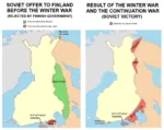 comparison continuation_war finland gulf_of_finland karelia map meta:infographic petsamo porkkala salla soviet_union war winter_war world_war_ii // 1173x929 // 237KB