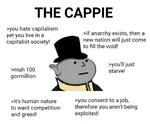 anarchism anti_communism bourgeoisie capitalism deaths exploitation famine food hat human_nature npc porky // 1080x893 // 284KB