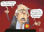 2016 bernie_sanders comic election fish fishing_pole food glasses meta:lowres slavery social_democracy united_states // 462x343 // 39KB