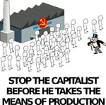 bourgeoisie cane capitalism factory hammer_and_sickle hat industry means_of_production monopoly_man proletariat stop_the worker // 989x979 // 166KB