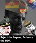 europe european_union flag german_democratic_republic german_federal_republic germany gigachad larp soyboy soyjak swastika wojak // 900x1075 // 187KB