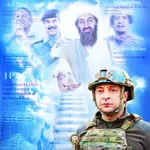 afghanistan heaven iran libya los_angeles_times manuel_noriega muammar_al_gaddafi osama_bin_laden panama saddam_hussein stairs the_guardian the_washington_post ukraine volodymyr_zelensky // 2000x2000 // 636KB