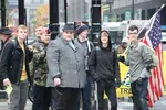 cringe fascism fedora flag glasses hat meta:absurdres meta:highres meta:photo nazi protest retard site:pol soyjak stormfront wojak // 3600x2400 // 801KB