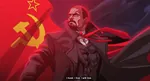 anime artist:dmitry_grozov bolshevik flag hammer_and_sickle meta:highres red_flag red_star soviet_union star vladimir_lenin // 2560x1387 // 558KB