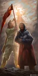 babushka_z flag red_army soldier soviet_union statue the_motherland_calls // 1024x2048 // 139KB