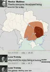 anarchism anarcho_communism black_army bolshevik leon_trotsky makhnovshchina nestor_makhno red_army russia russian_civil_war russian_sfsr soviet_union trotskyism ukraine war why_would_he_enjoy // 500x720 // 38KB