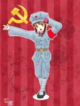 anime armband china female hammer_and_sickle hat red star uniform // 768x1024 // 75KB