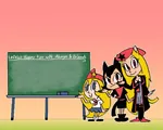 artist:ppdppl black_hair blonde_hair blue_eyes board catgirl chalkboard character:alunya character:political_ideology_catgirls character:rodina character:rodina_(getchan) character:rodina_(picg) pioneer red_eyes site:get site:leftypol site:getchan template tips // 1280x1024 // 121KB