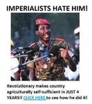 advertisement africa agriculture beret burkina_faso doctors_hate_her farm imperialism microphone revolution self_sufficiency thomas_sankara // 570x642 // 43KB