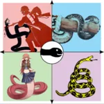 anarchism anarcho_capitalism anarcho_communism bayonet capitalism fascism gadsden_flag gun helmet knife lamia libertarianism marxism_leninism mia monster_girl nazi political_compass reptile rifle snake tankie weapon // 767x768 // 632KB