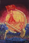 art artist:miguel_guerra commune flag france hammer_and_sickle paris paris_commune red red_flag // 1848x2705 // 3.4MB