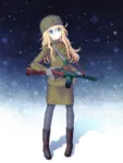 anime glasses grenade gun medal ppsh-41 red_star snow star stick_grenade submachine_gun weapon // 1080x1440 // 1.9MB