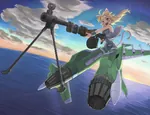 air_to_air_missile aircraft airplane anime bipod blonde_hair blue_eyes catgirl fighter gun jet machine_gun mecha_musume missile r-60 rpd_machine_gun strike_witches weapon // 1129x862 // 1.0MB