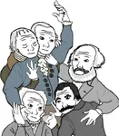 arthur_schopenhauer friedrich_nietzsche georg_hegel german_idealism hegelianism immanuel_kant karl_marx marxism philosophy wojak // 680x778 // 92KB