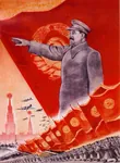 aircraft airplane flag forward joseph_stalin moscow poster propaganda red_army red_flag soldier soviet_air_forces soviet_union war world_war_ii // 828x1124 // 258KB