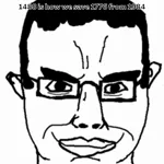 chad chud chudjak glasses hanging meta:ai_generated meta:video meta:webm rope site:pol smug wojak // 720x720, 5.2s // 316KB