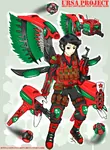 anime armor artist:artconscript grenade_launcher gun hammer_and_sickle kalashnikov machine_gun mecha_musume red_star rifle soviet_union star weapon // 900x1230 // 328KB