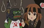 anarchism angry anime armband capitalism gun hirasawa_yui k-on kalashnikov mask noose pepe rifle smash weapon // 1365x884 // 282KB
