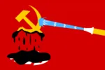 flag hammer_and_sickle hose national_bolshevism red red_flag water // 1200x800 // 51KB