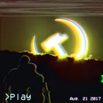 1:1_aspect_ratio 2017 hammer_and_sickle love play sunrise vaporwave // 1200x1200 // 2.6MB