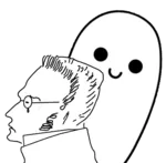 anarchism crying egoism ghost glasses max_stirner meta:lowres meta:transparent_background sad spook // 397x390 // 31KB