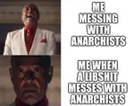 anarchism giancarlo_esposito impact_font laugh liberalism stare // 616x486 // 29KB