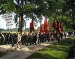 1929 colorized demonstration flag meta:photo red_flag sweden swedish_text // 1440x1137 // 301KB