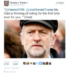 anglo donald_trump jeremy_corbyn labour_party meta:screencap site:twitter social_democracy tweet united_kingdom united_states // 631x668 // 594KB