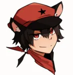 black_hair catboy character:alunya hat red_eyes rule_63 scarf // 941x974 // 640KB