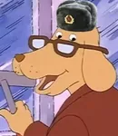 dog glasses he_does_it_for_free janitor meta:lowres moderator ushanka // 208x240 // 17KB