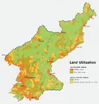 agriculture farm forest juche korea korea_dpr land map // 849x891 // 113KB