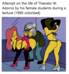 1969 glasses high_heels lewd simpsons theodor_adorno // 458x494 // 247KB